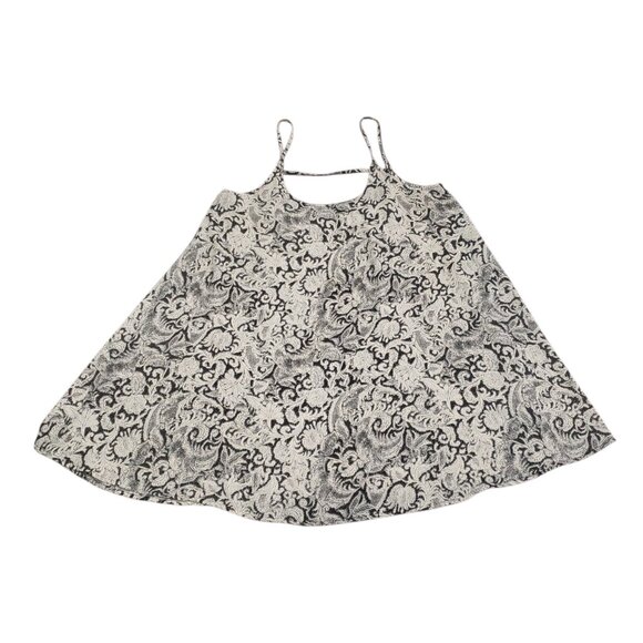 Free People Intimately Womens Black & White Paisley Nightgown Slip Large - Picture 5 of 8